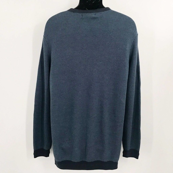 VINCE CAMUTO Space-Dye Crew Neck Pull Over Blue Sweater - Size X-Large - Picture 6 of 7
